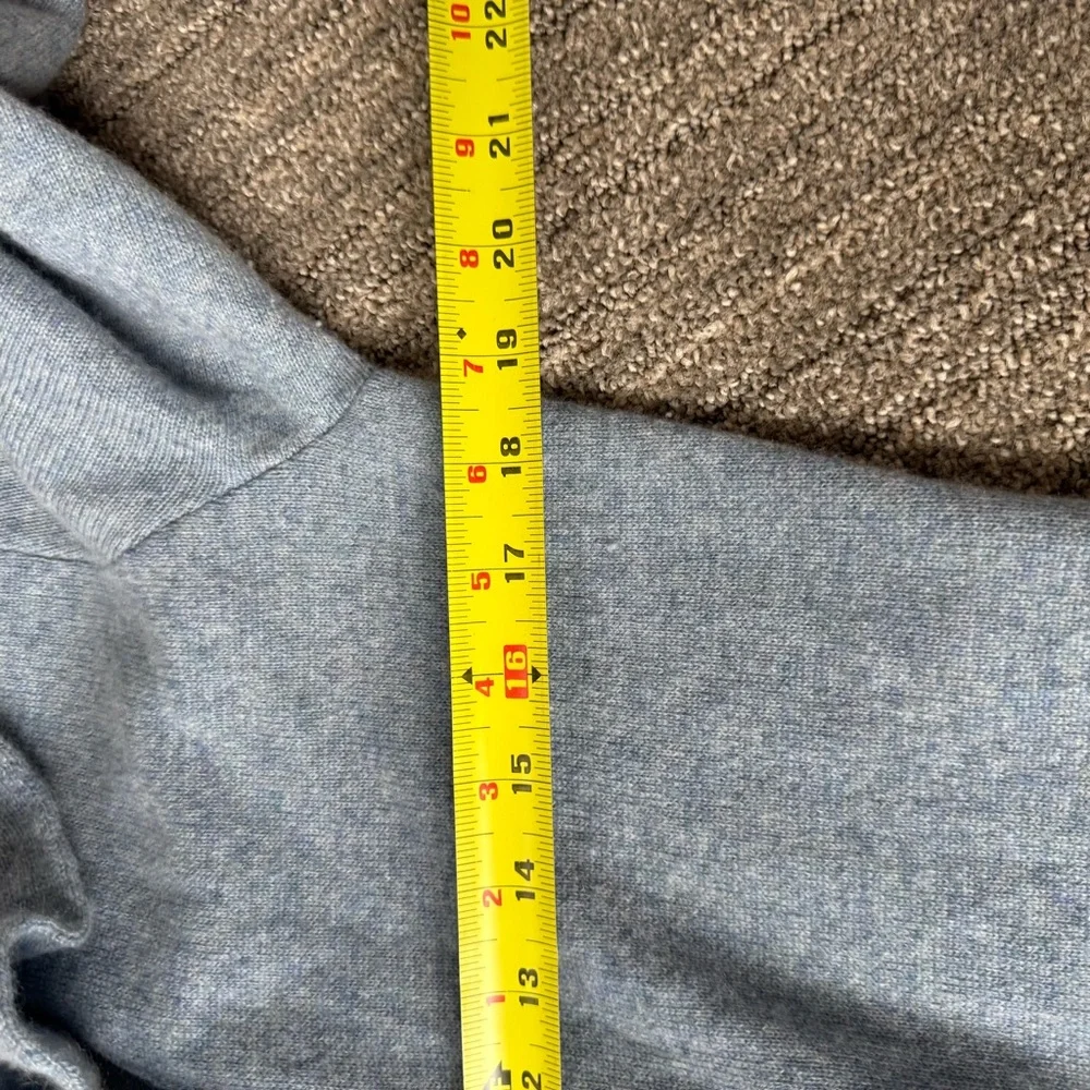 Ralph Lauren Black Label 100% Cashmere Ruffle Duster Long Cardigan Size Large - Picture 6 of 7